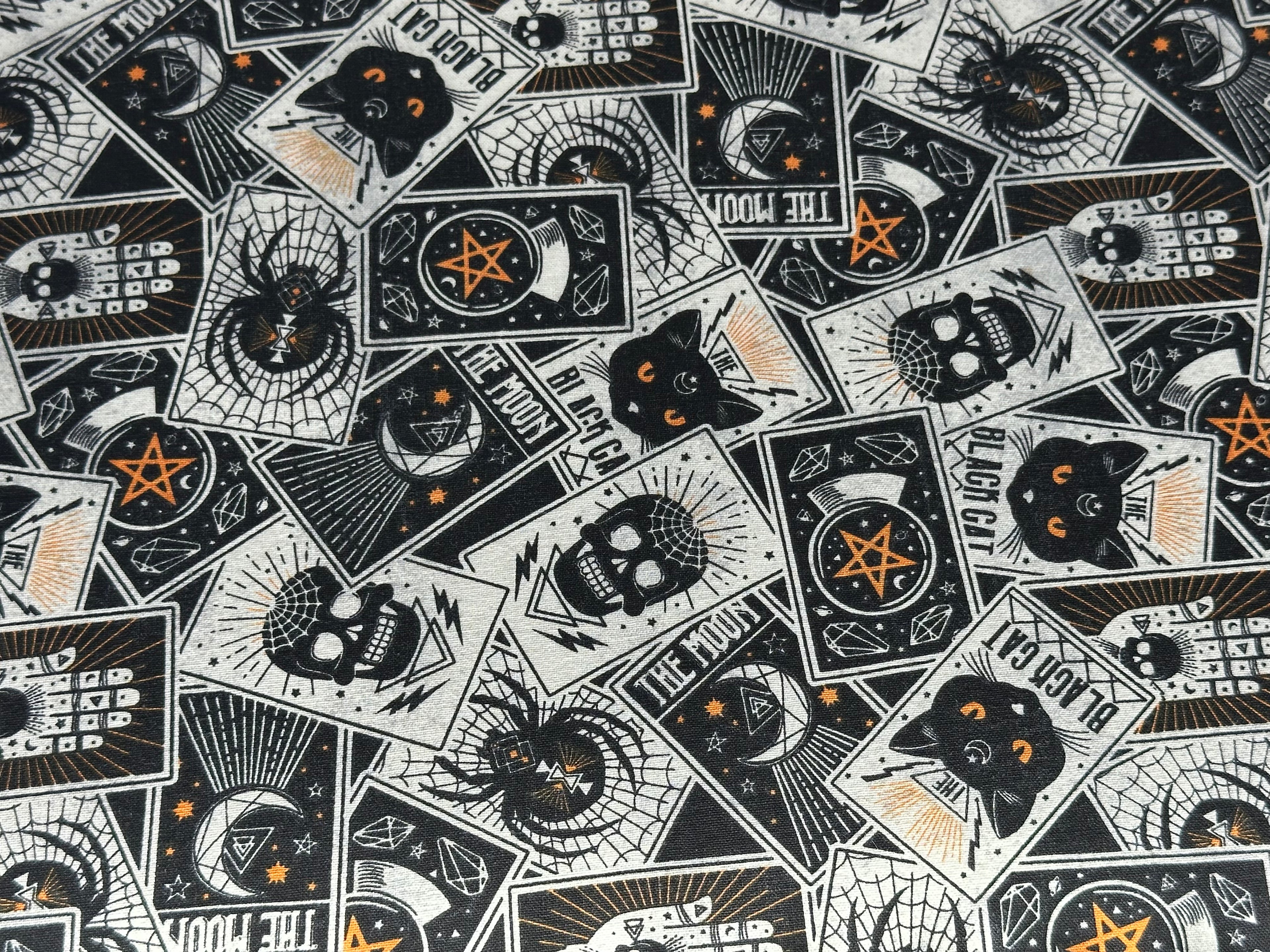 Hiss-Slings On-The-Go Black & Orange Tarot Cards