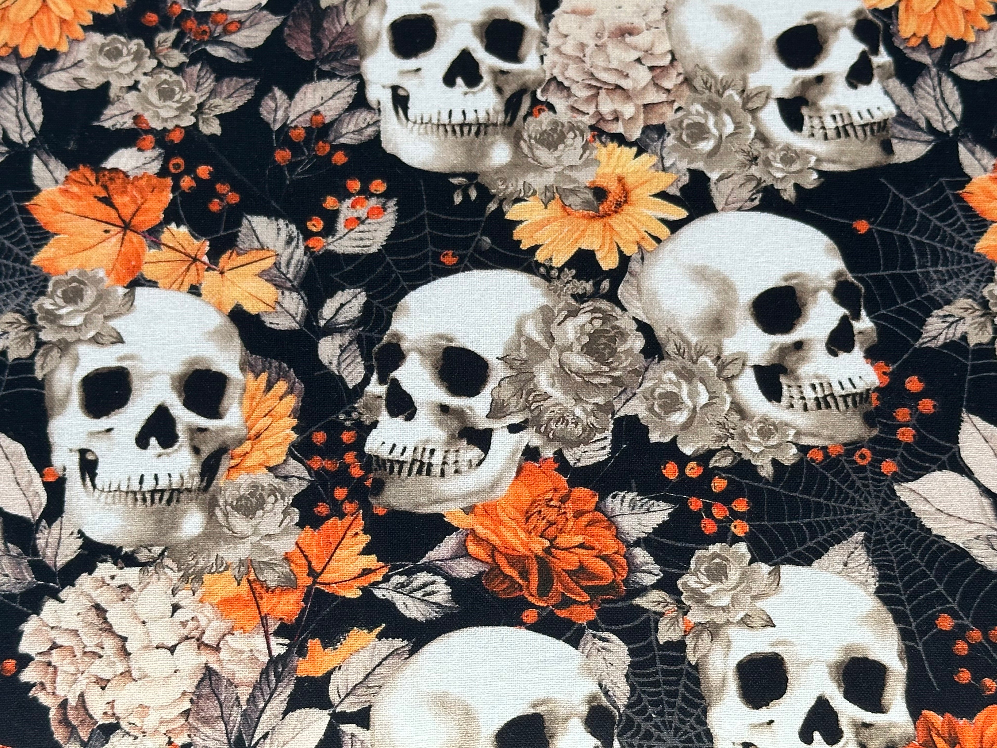 Med Hiss-Slings On-The-Go Orange Flower and Skull