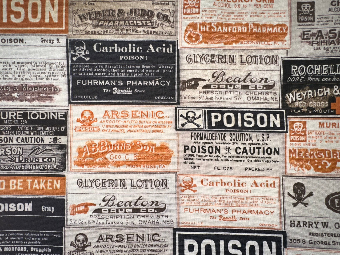 Hiss-Slings On-The Go Vintage Pharmacy Labels